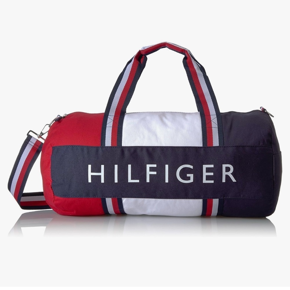 Tommy Hilfiger Classic Spell Out Canvas Duffle Bag
